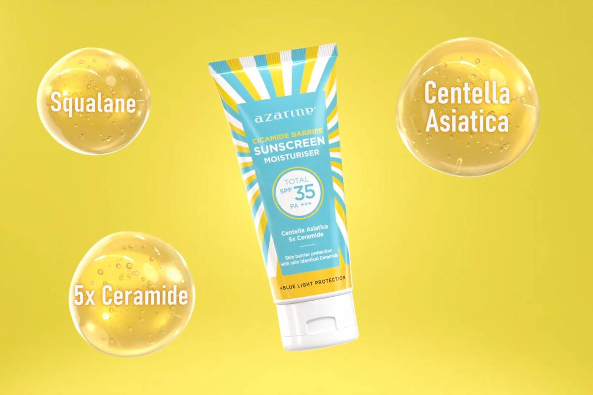ilustrasi Azarine – Calm My Acne Sunscreen Moisturizer SPF 35 PA+++ (youtube.com/Azarine Cosmetic)