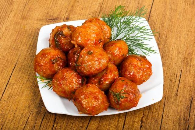 ilustrasi resep bola tempe saus madu