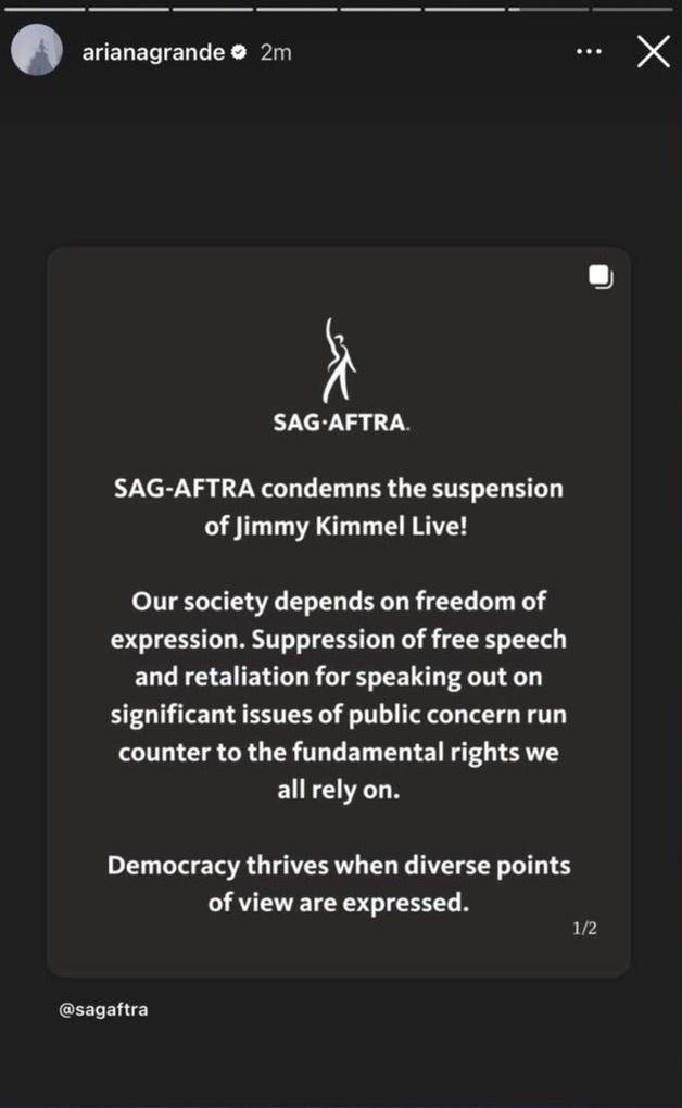 artis beri dukungan Jimmy Kimmel