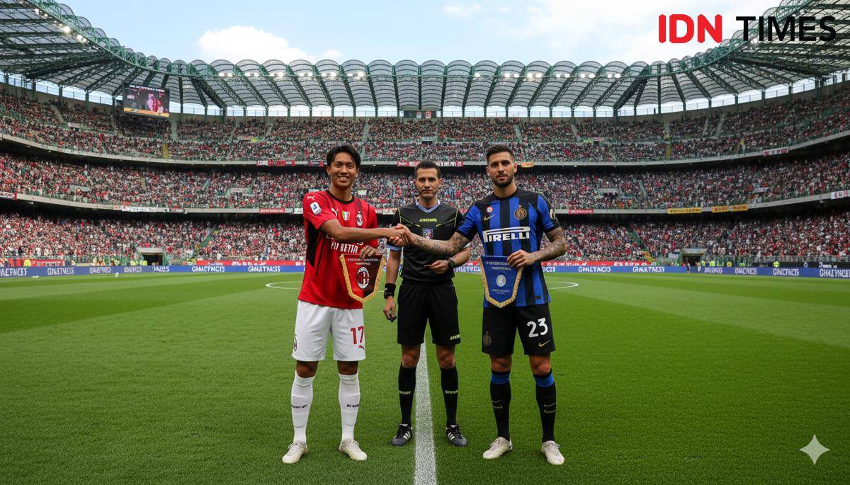 hasil edit foto ala pemain bola dengan Gemini AI