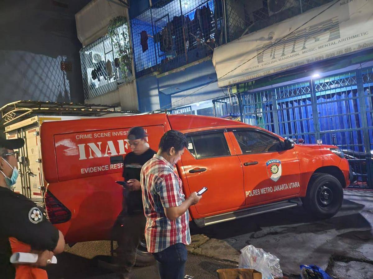 Lokasi penemuan jenazah AR (8) di kamar kos di Penjaringan, Jakarta Utara (Dok. Polsek Penjaringan)