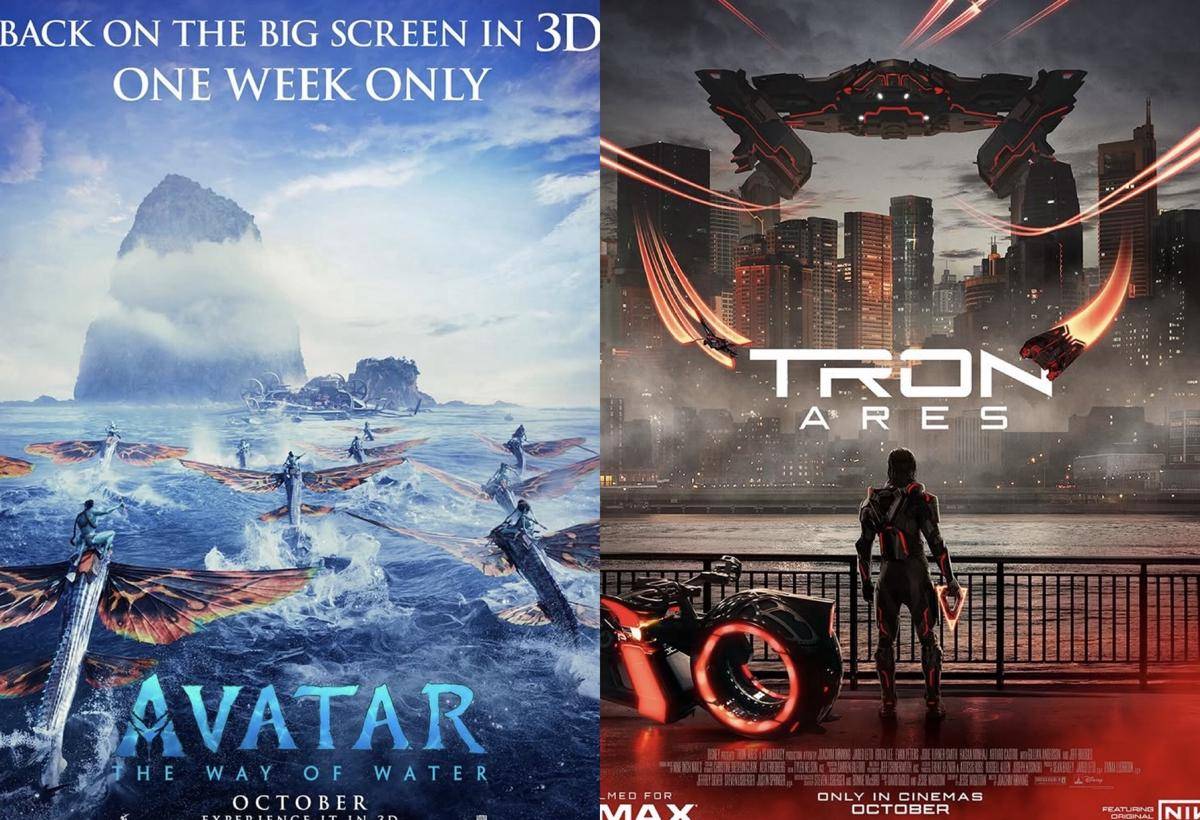 poster film Avatar: The Way of Water dan Tron: Ares