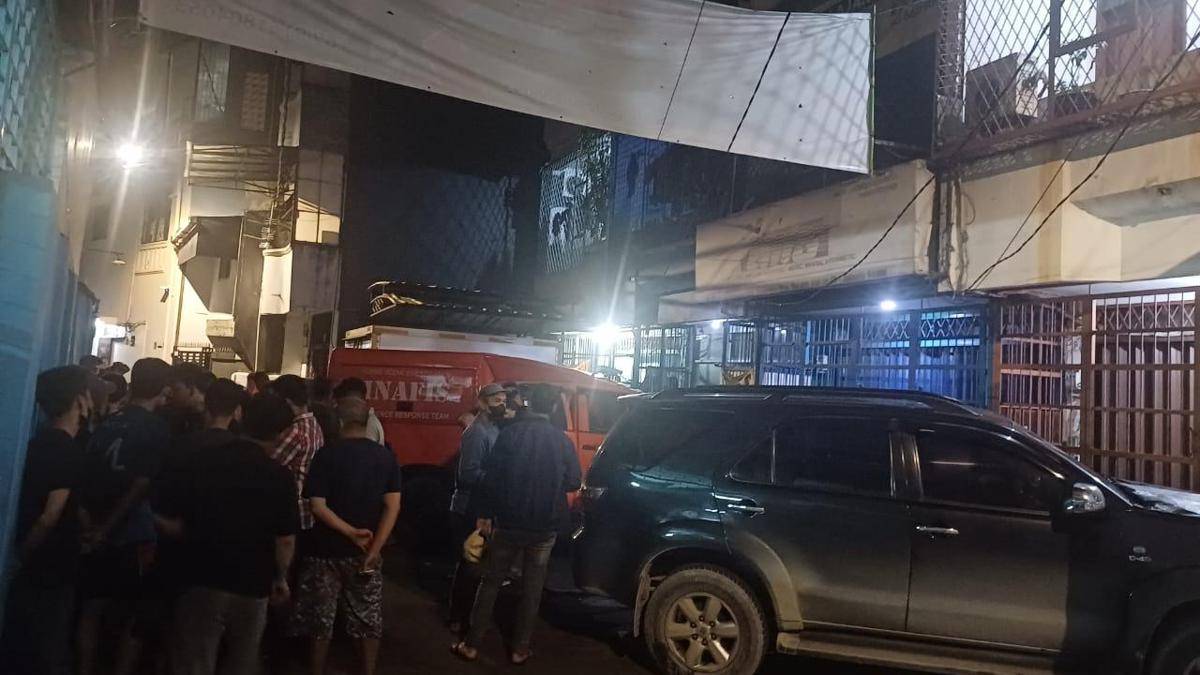 Lokasi penemuan jenazah AR (8) di kamar kos di Penjaringan, Jakarta Utara (Dok. Polsek Penjaringan)
