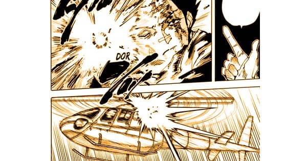 Heisuke menembak helikopter - Sakamoto Days