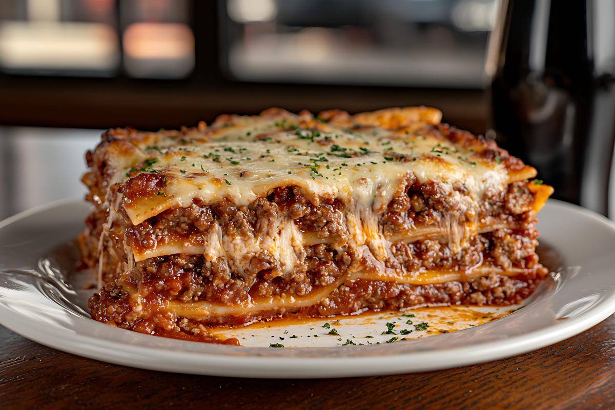 ilustrasi lasagna bolognese (vecteezy.com/Sirathun)