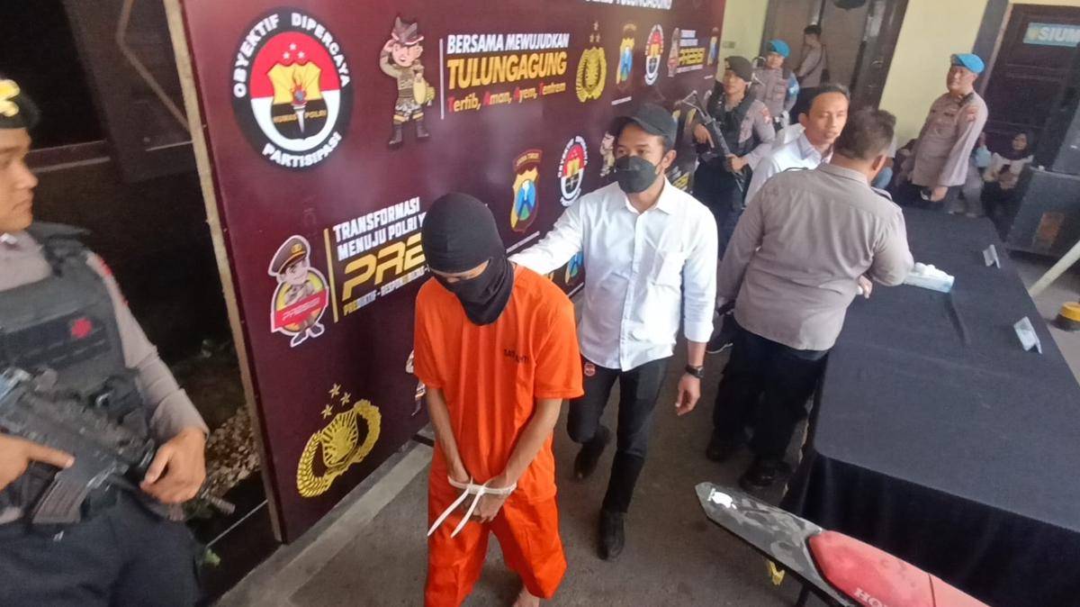 Tersangka penganiaya polisi di Tulungagung. IDN Times/ Bramanta Pamungkas