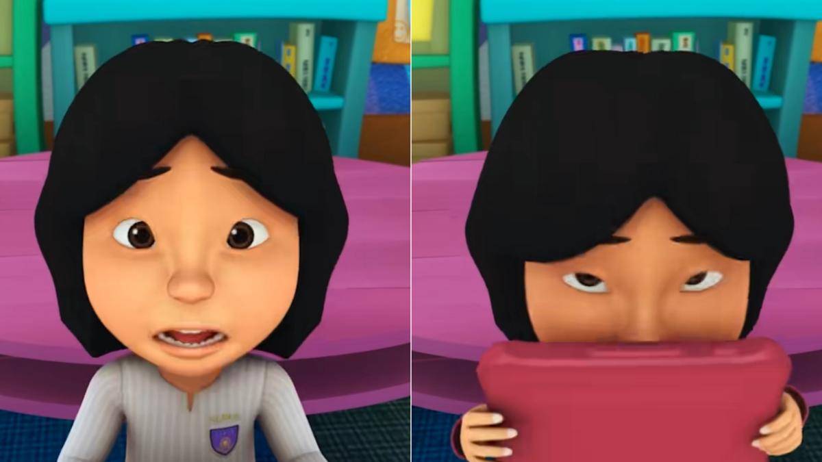 Nurul menolak ketika disuruh bernyanyi oleh Cikgu Melati 