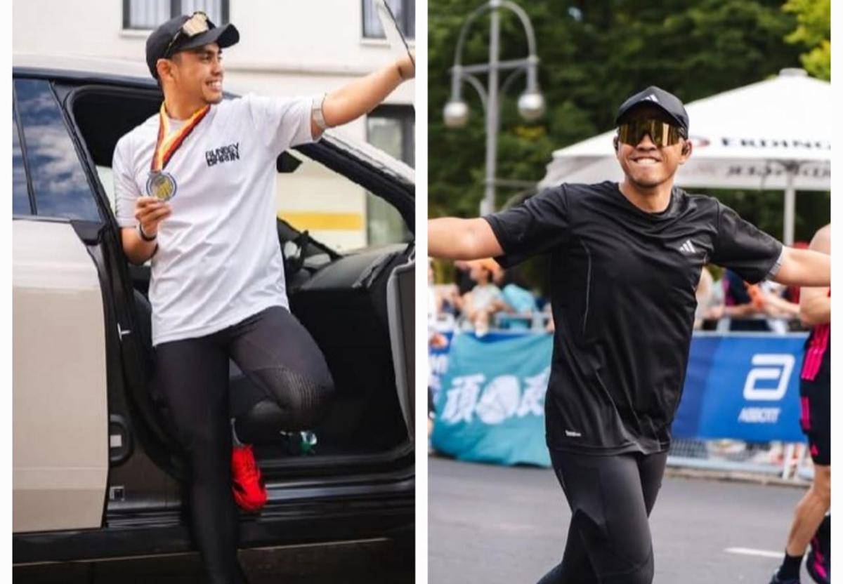 potret publik figur Indonesia ikut Berlin Marathon 2025 