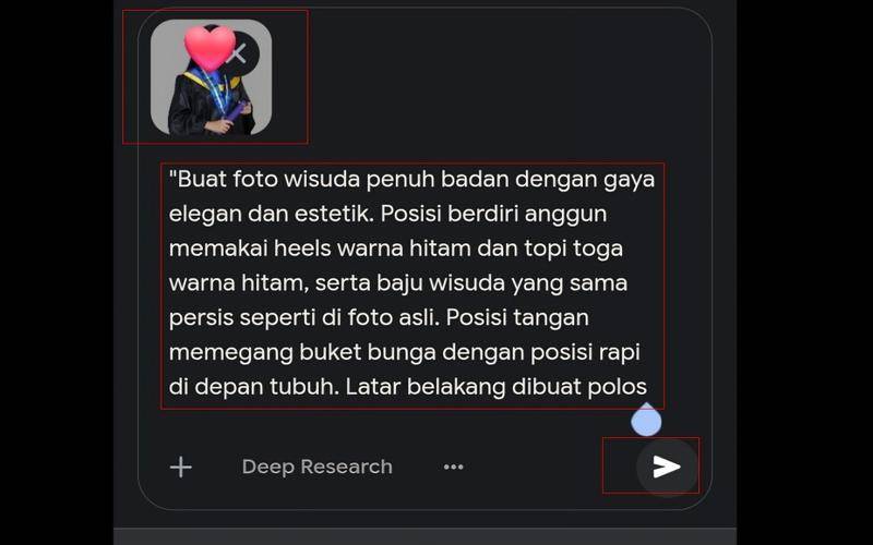 cara edit foto wisuda sendiri pakai Gemini AI