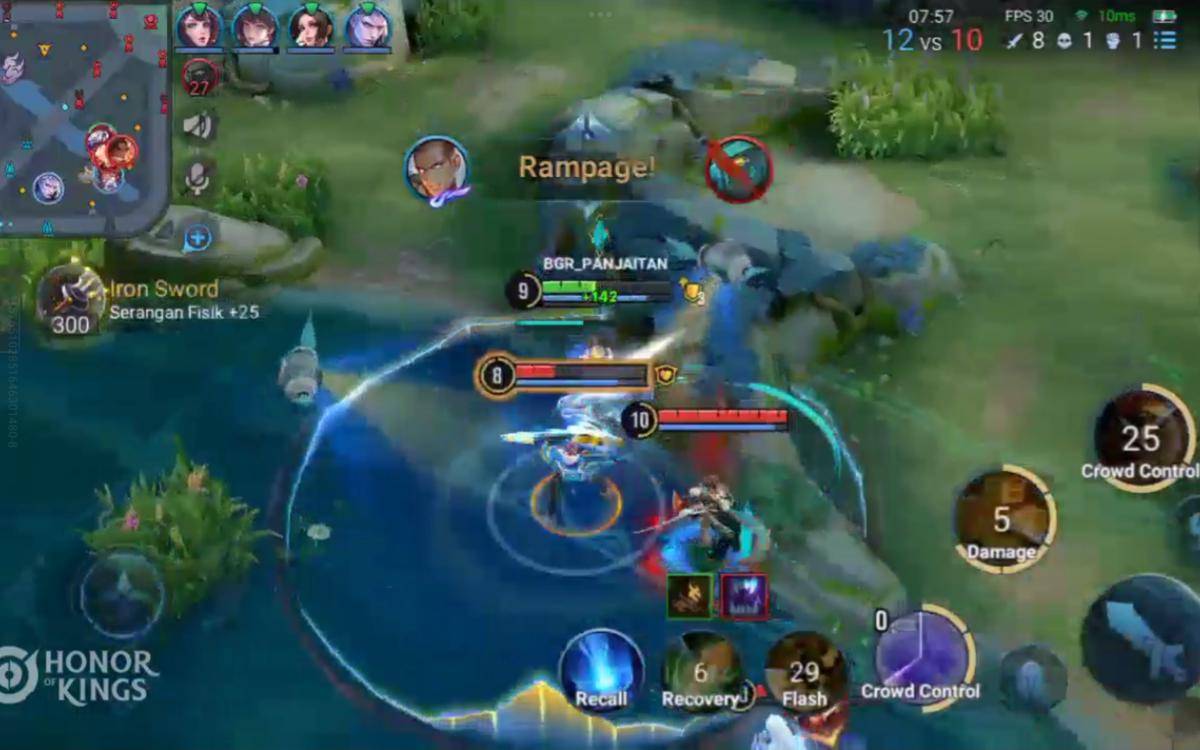 ilustrasi clash lane agresif tanpa backup 