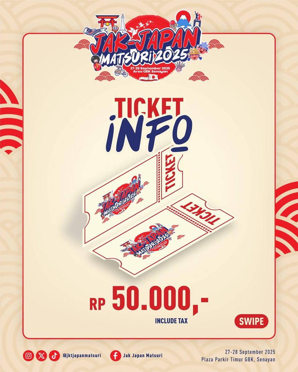 informasi tiket Jak-Japan Matsuri 2025