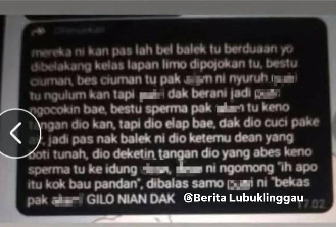 Postingan viral terkait pelecehan seksual oleh guru SMPN 1 Lubuk Linggau. (Instagram: berita_lubuklinggau)
