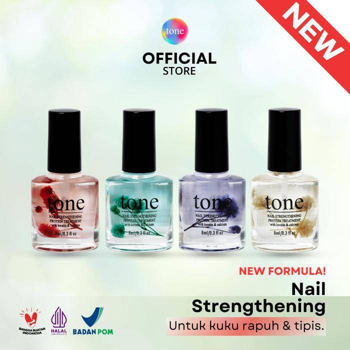 TONE Nail Strengthening Protein Treatment with Keratin & Calcium (tokopedia.com/Tone Official) 