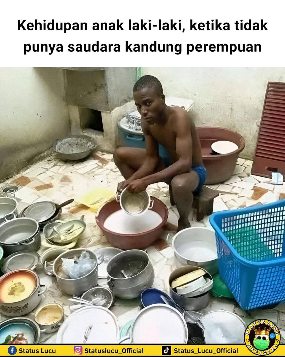 meme cuci piring 