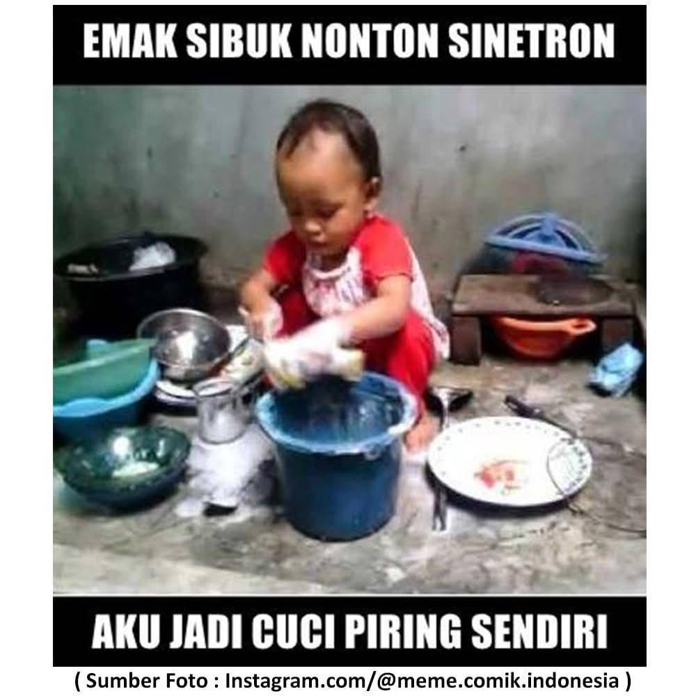 meme cuci piring 
