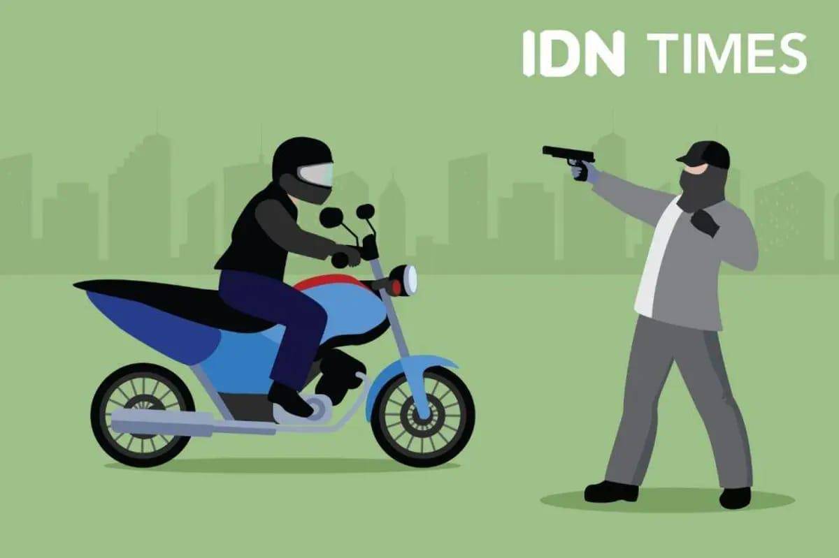 Ilustrasi curanmor bersenpi. (IDN Times/Aditya Pratama)