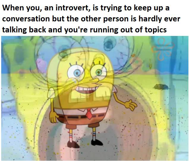 meme SpongeBob tentang obrolan