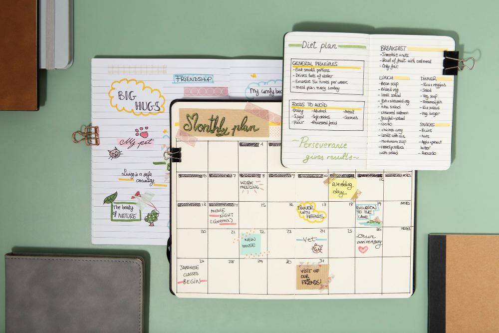 ilustrasi planner journal