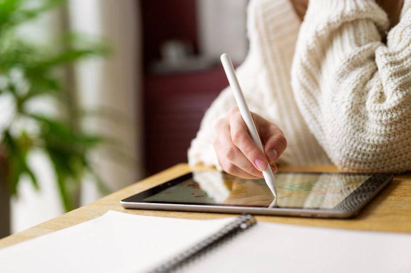 ilustrasi digital journaling 