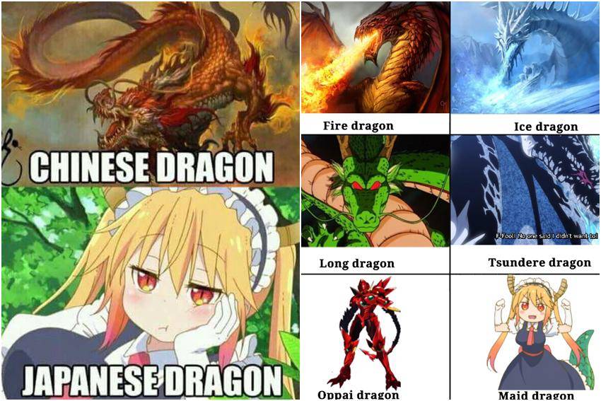 kolase meme anime tentang naga 