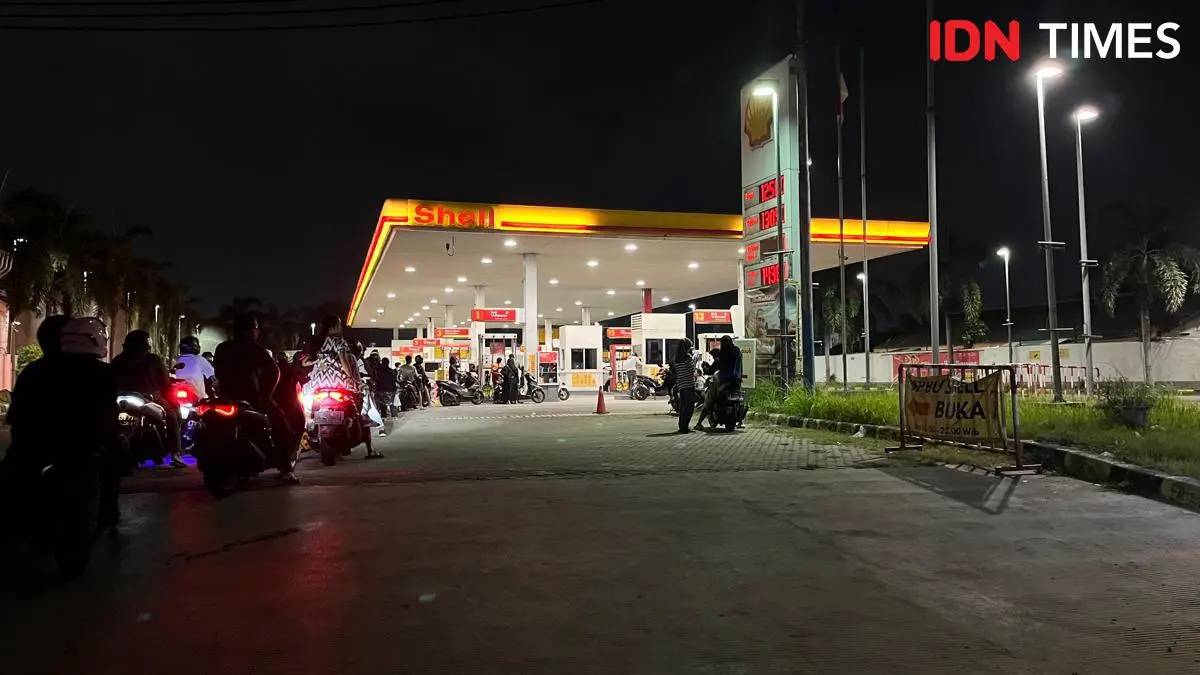 Shell, salah satu SPBU Swasta. (IDN Times/Ridwan Aji Pitoko)