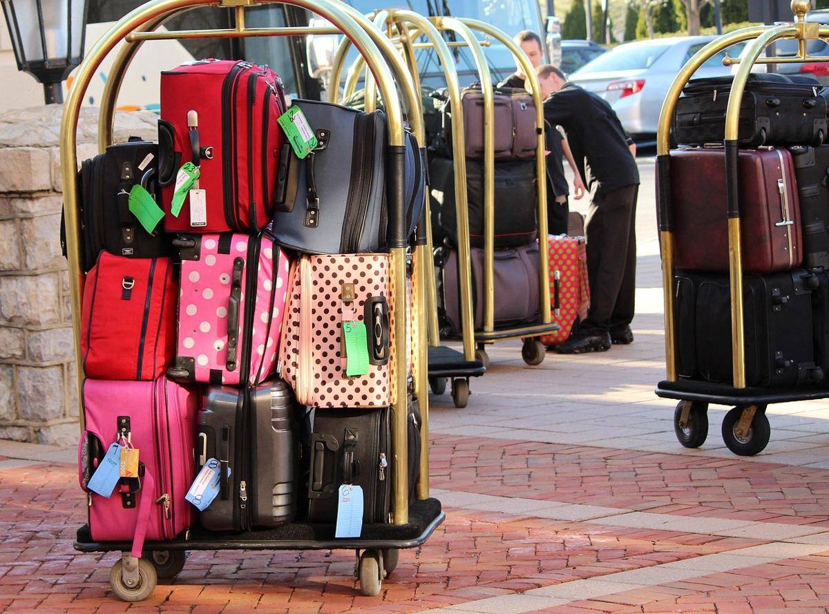 Potret barang yang dititipkan di hotel 
