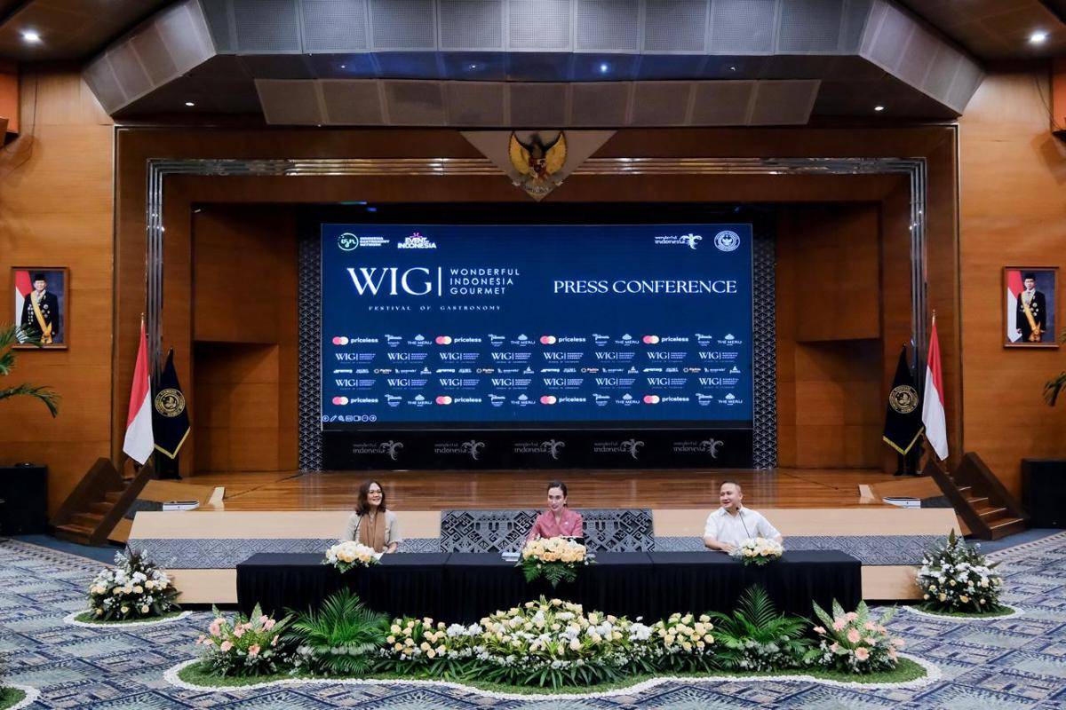 Potret Konferensi Pers Wonderful Indonesia Gourmet, Kementerian Pariwisata Republik Indonesia, Jakarta Pusat 