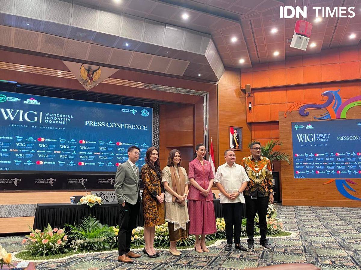 Potret Konferensi Pers Wonderful Indonesia Gourmet, Kementerian Pariwisata Republik Indonesia, Jakarta Pusat 