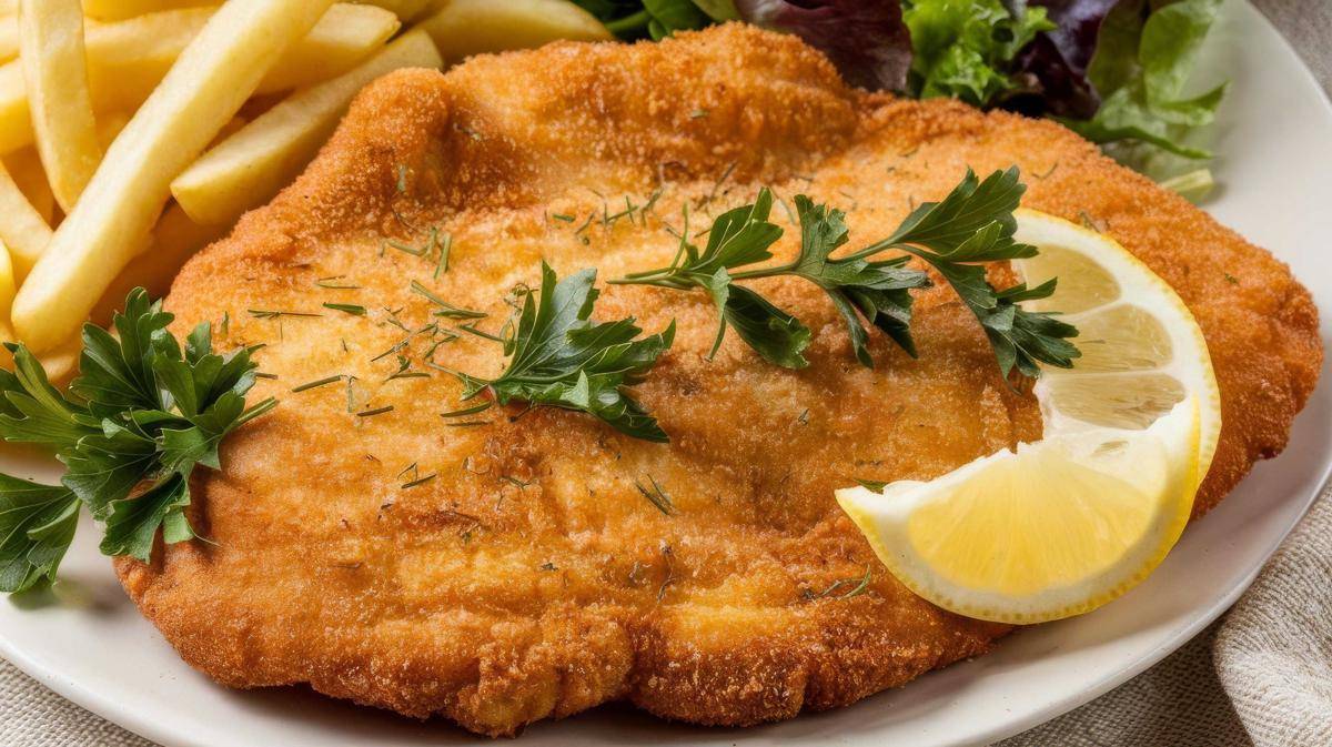 ilustrasi wiener schnitzel (vecteezy.com/Flowo Art)