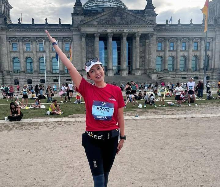 potret Ira Wibowo finish Berlin Marathon 2025