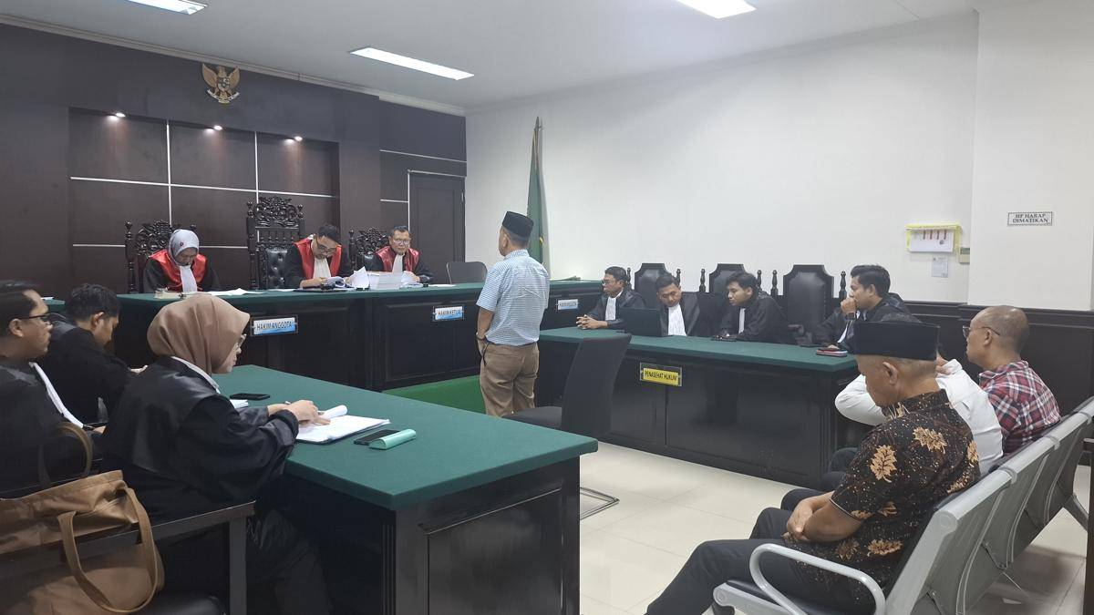Eks kades Tangerang Sueb Cs jalani sidang (Dok. Khaerul Anwar)
