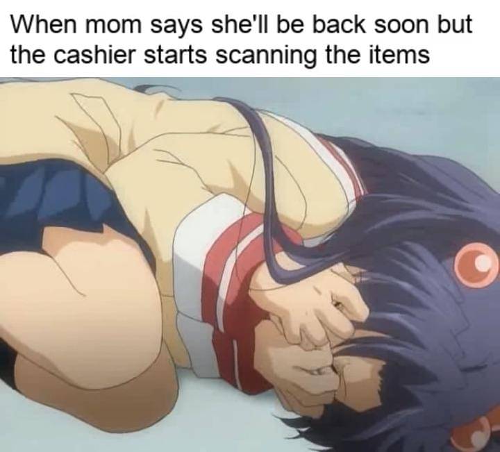 meme anime tentang kasir