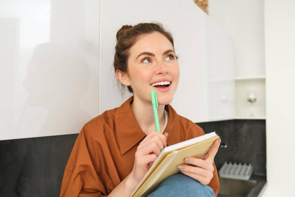 ilustrasi perempuan berpikir