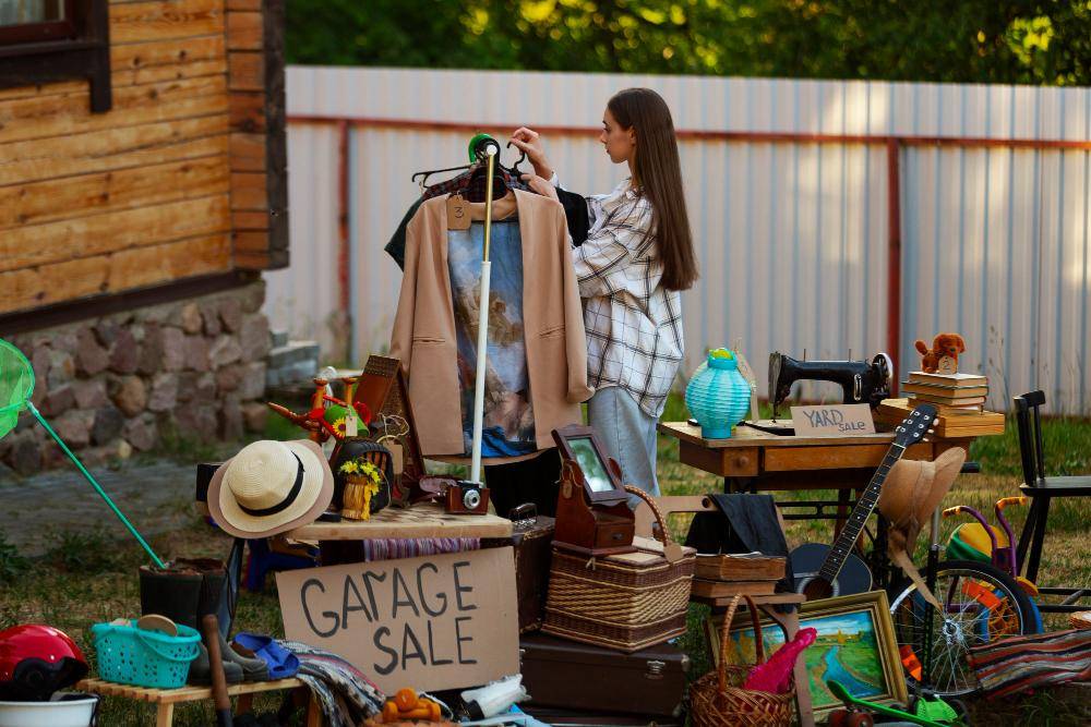 ilustrasi garage sale