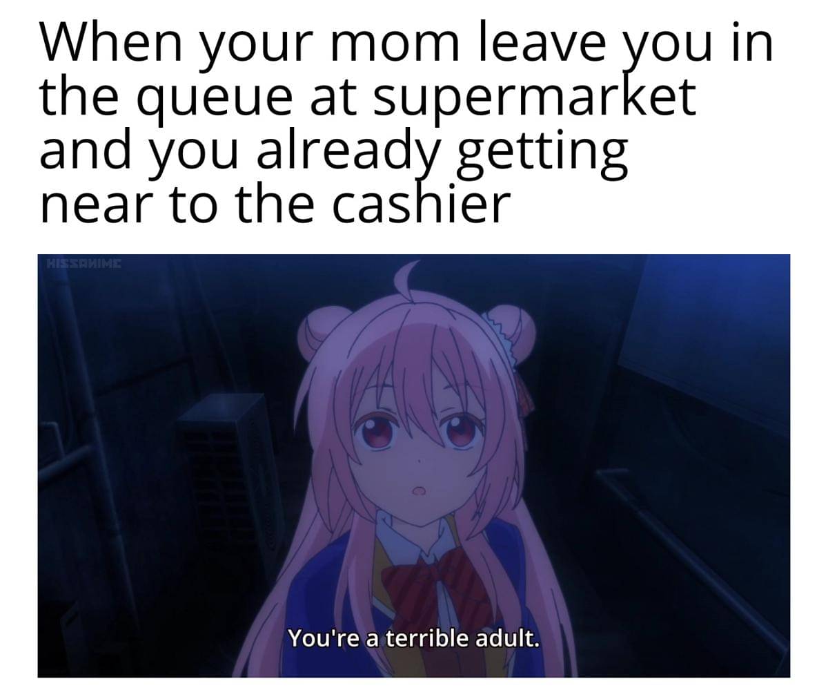 meme anime tentang kasir