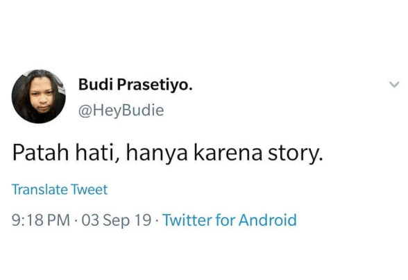 meme patah hati
