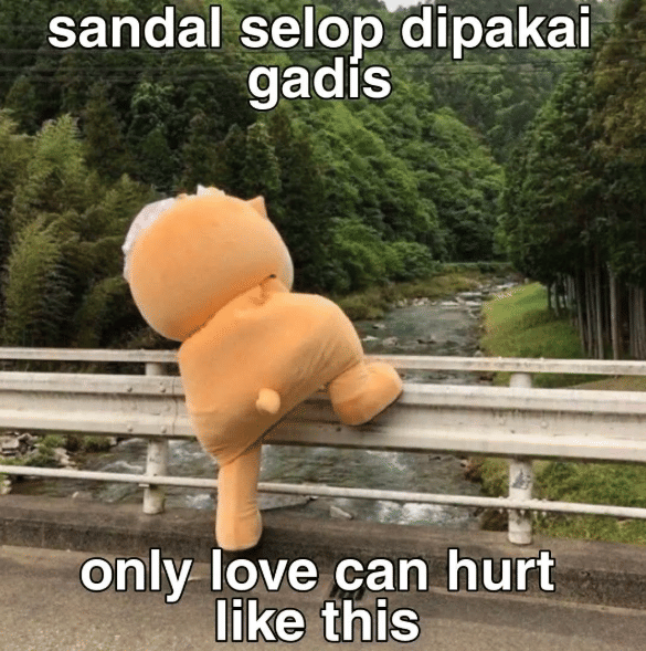 meme patah hati
