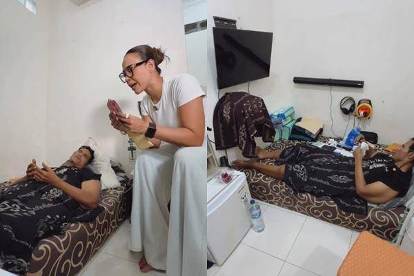 Melaney Ricardo Besuk Fahmi Bo (Instagram.com/melaney_ricardo)