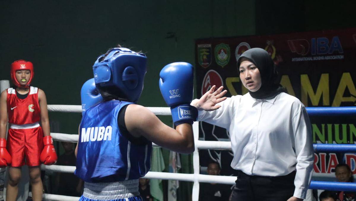 Fight Night yang digelar oleh Pertina Lampung di PKOR Way Halim. (IDN Times/KONI Lampung)