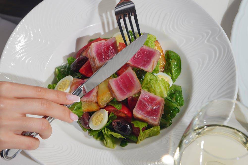 ilustrasi salad tuna