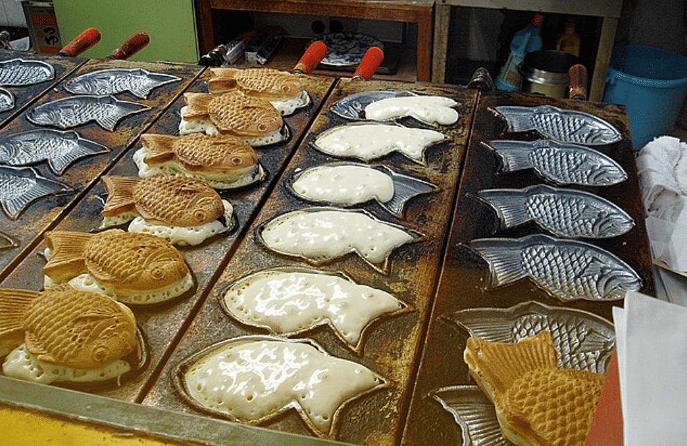 potret memanggang taiyaki