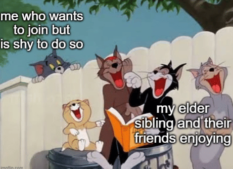 meme Tom and Jerry tentang hubungan kakak adik