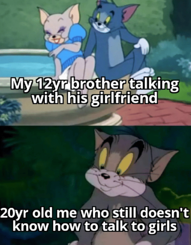 meme Tom and Jerry tentang hubungan kakak adik