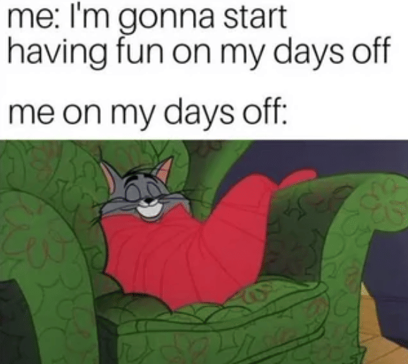 meme Tom and Jerry tentang hobi tidur