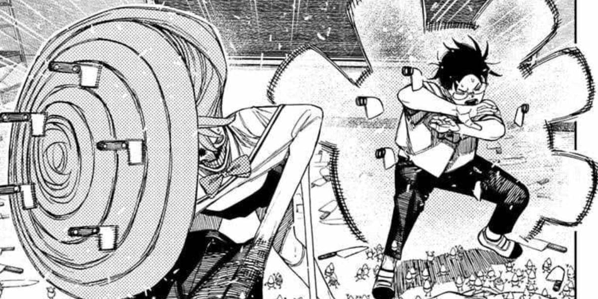 Momo Ayase melindungi Okarun (Dok. Shueisha/Dandadan)