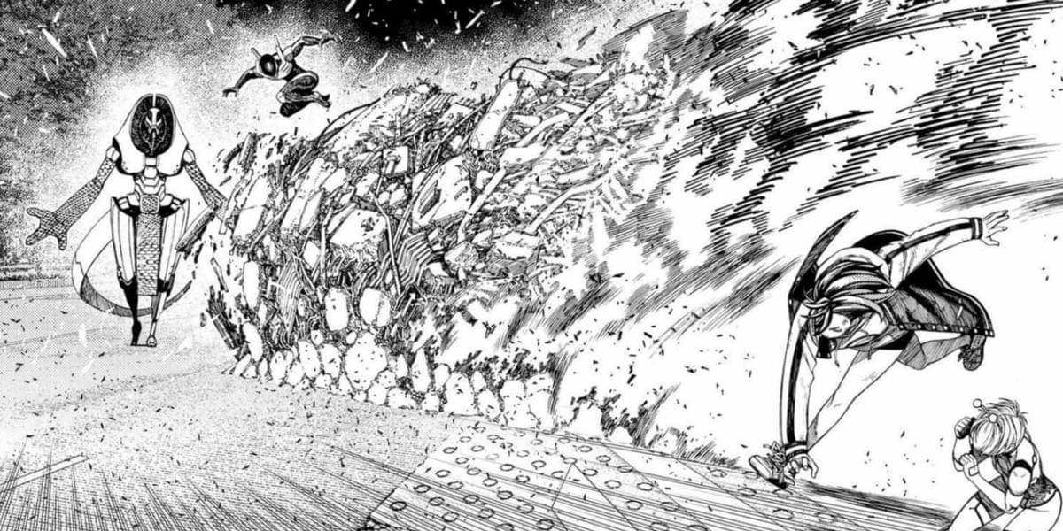 Momo Ayase melawan Kur (Dok. Shueisha/Dandadan)