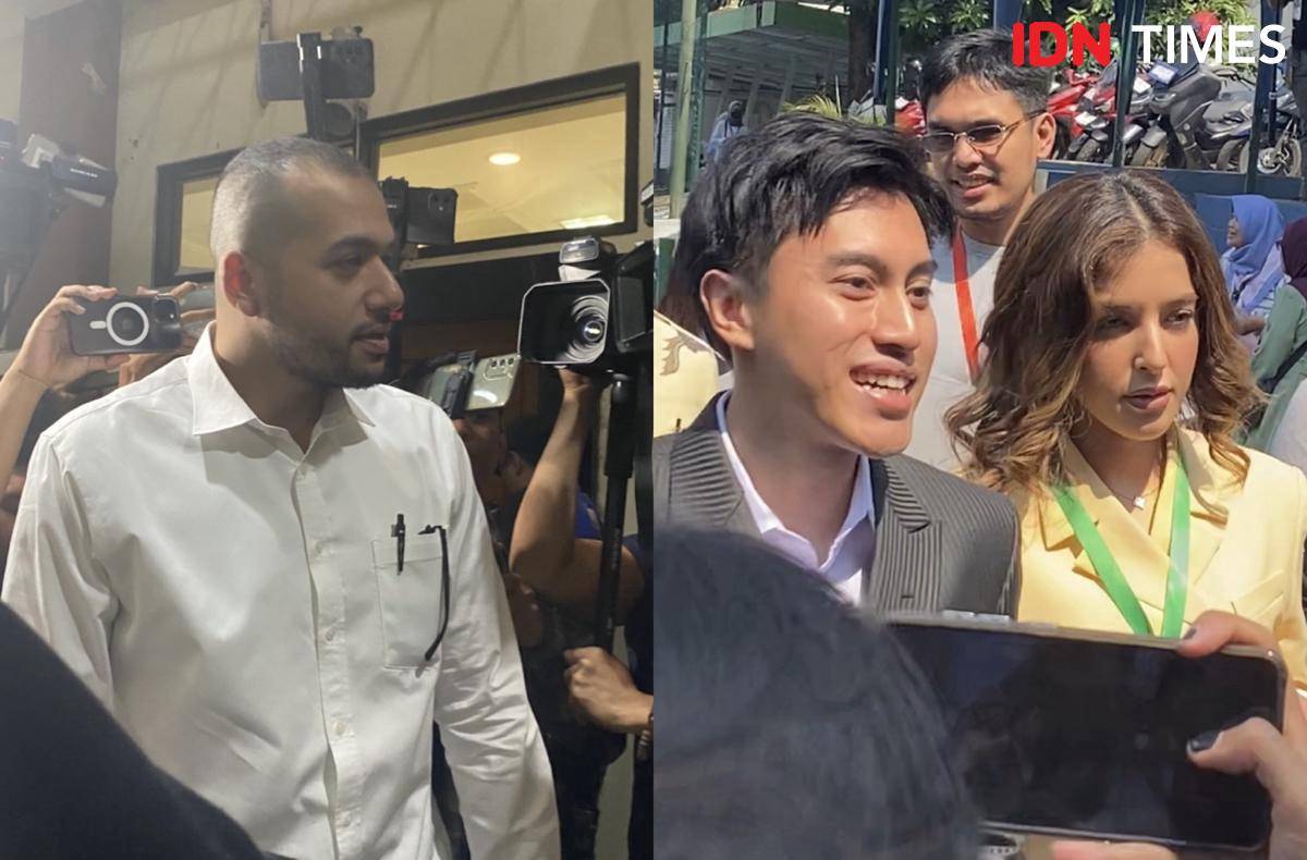 kolase foto Tasya Farasya dan Ahmad Assegaf di PA Jaksel, Rabu (24/9/2025) 