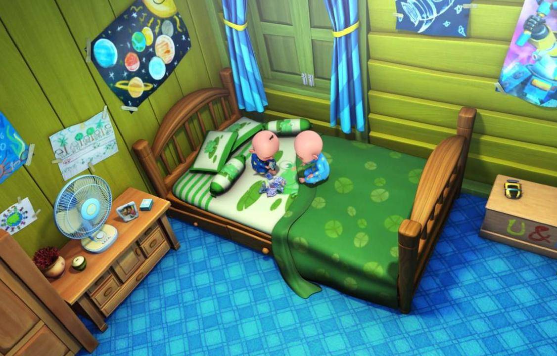 tips menata ruangan tidur untuk dua anak ala kamar Upin & Ipin (facebook.com/Upin & Ipin)