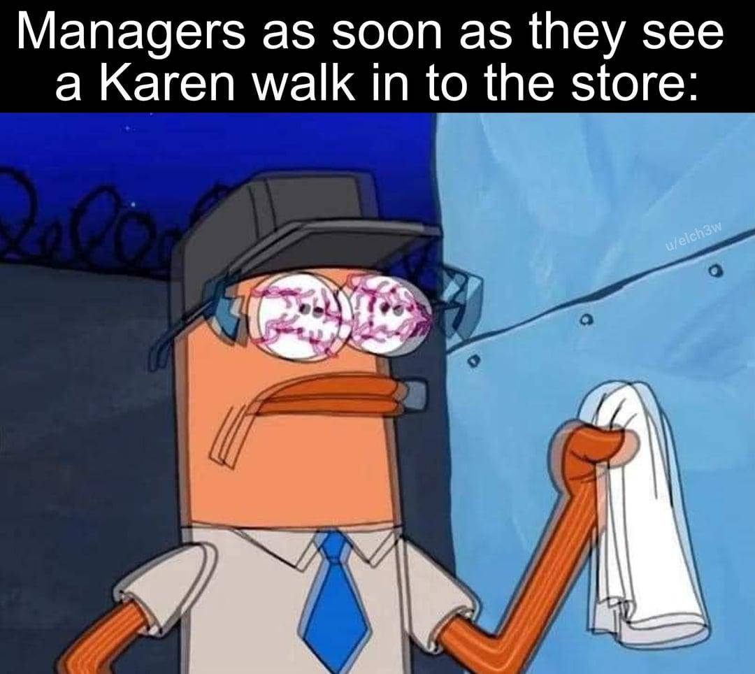 meme SpongeBob tentang manager 