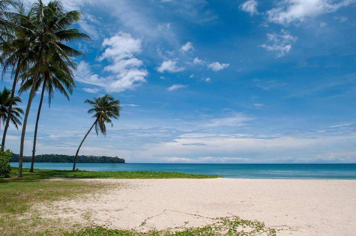 Ilustrasi pantai tropis mirip Pantai Tapak Gajah (Pixabay.com)